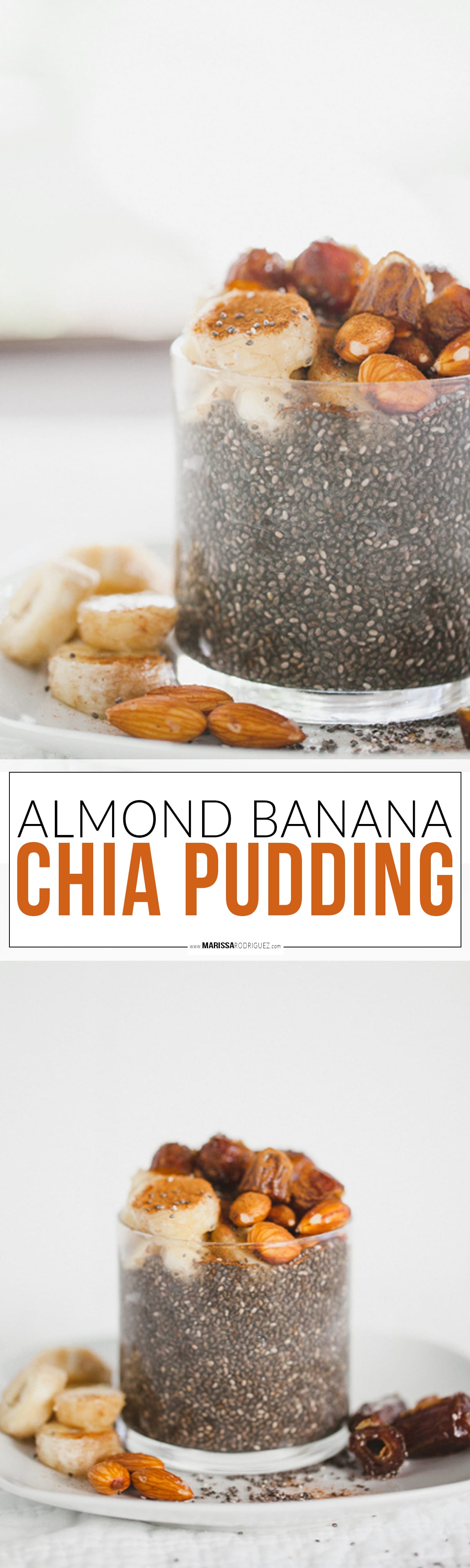 Almond Banana & Dates Chia Pudding