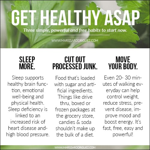 get healthy asap- easy and free