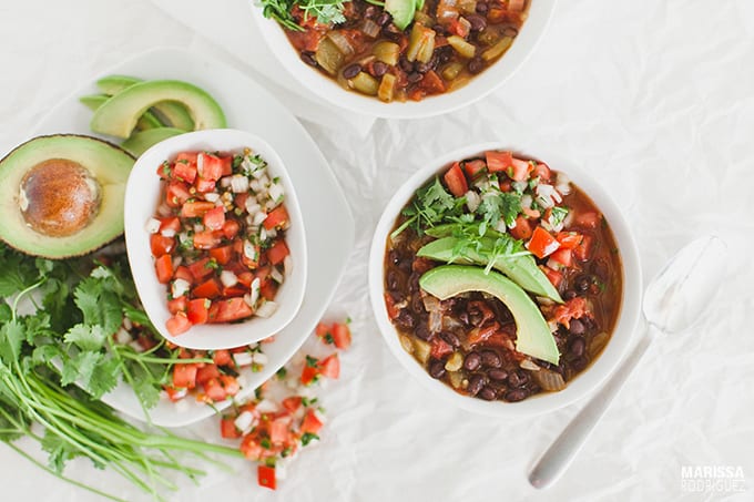 plant based chili bowl- spicy