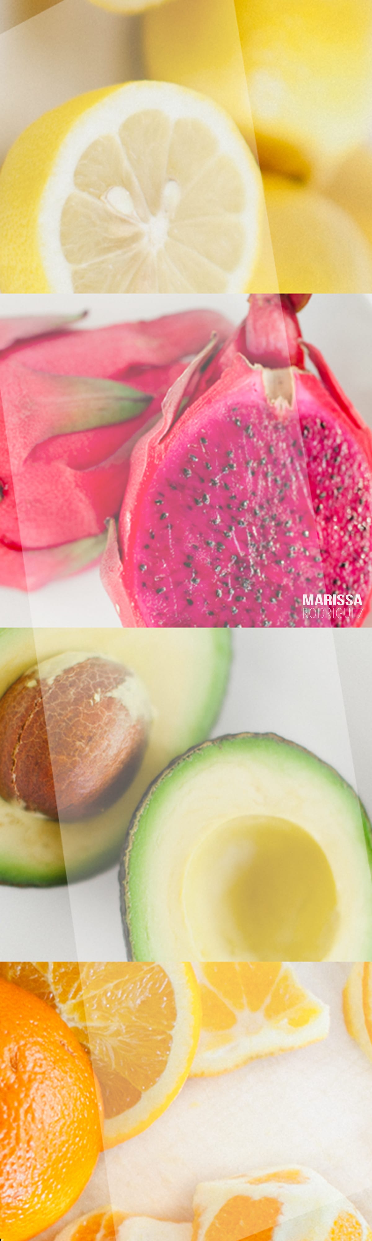 bright summer colors-food inspiration-happy raw fruit